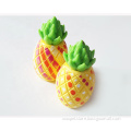 TPR Foam Pet Dog Cat Food Attractant Toy Pineapple Shape Chew Toy For Pets Who Dont Like Toys